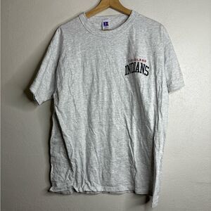 Vintage 90s Cleveland Indians MLB Short Sleeve T Shirt Men’s Size Large Gray